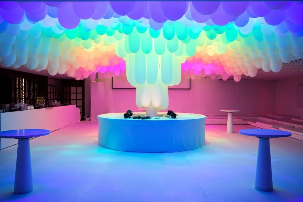 Stages of Air — Balloon light installation at Sensation Amsterdam